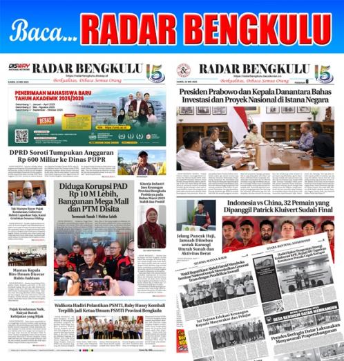 RADAR BENGKULU, 22 MEI 2025