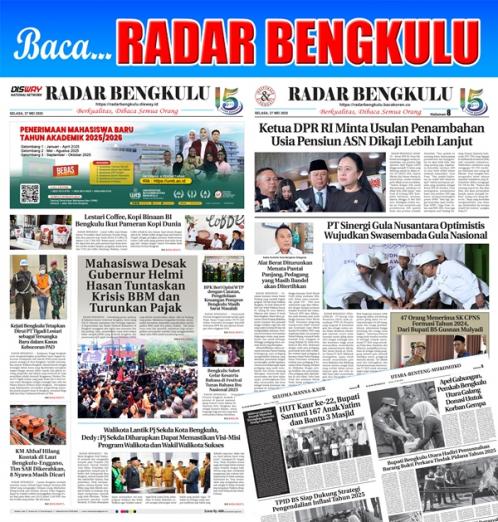 RADAR BENGKULU, 27 MEI 2025