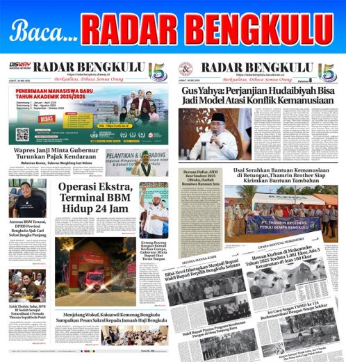 RADAR BENGKULU, 30 MEI 2025