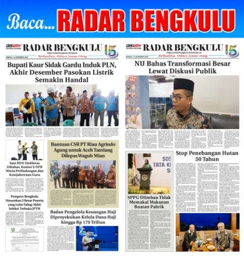 RADAR BENGKULU, 14 DESEMBER 2025
