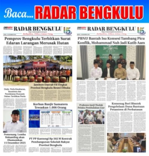 RADAR BENGKULU, 15 DESEMBER 2025