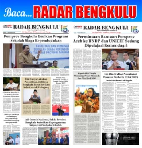 RADAR BENGKULU, 17 DESEMBER 2025