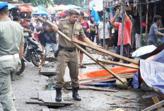 Ricuh Penertiban PKL di Bengkulu Memanas