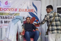 Hari Lalu Lintas Bhayangkara ke-69, Polres Mukomuko Gelar Donor Darah