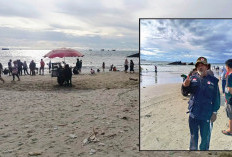 Pantai Lentera Merah Ramai Pengunjung, Masyarakat Diharapkan Hati-Hati Jika Mau Mandi 