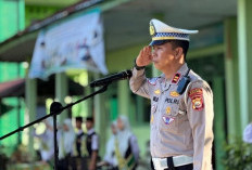 Menjadi Inspektur Upacara, Ini yang Disampaikan Kasat Lantas Polres BS