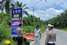 Jelang Arus Mudik, Satlantas Pasang Peringatan di Jalinbar