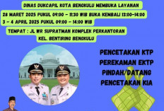 Pelayanan Prima, Dukcapil Kota Bengkulu Tetap Buka Layanan Selama Libur Lebaran