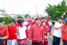Walikota Bengkulu Ikut Jalan Sehat di Komplek Pepabri 