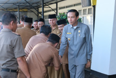 Apel Bersama Usai Libur Lebaran, Berikut Pesan yang Disampaikan Bupati Kaur