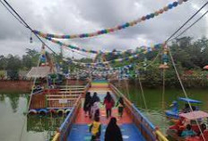 Dipadati Wisatawan, Tempat Wisata Saung Bambu Pelangi Kenten, menjadi destinasi favorit keluarga saat libur 
