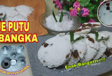 Nikmatnya Kue Putu Bangka, Makanan Tradisional Manis dan Gurih Menggugah Selera, Hingga Kini Masih Disukai