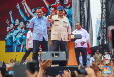Prabowo Hadiri May Day di Monas, Dipuji Dunia