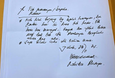 Ini Surat Tulisan Tangan dari Cagub Rohidin Untuk Para Pendukungnya