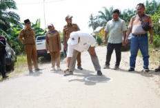 Lanjutkan Jalan Mulus, Bupati Beri Tanda Titik Nol  di Lima Lokasi