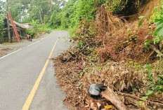 Material Longsor Ganggu Jalan, Warga Minta Terjunkan Alat Berat