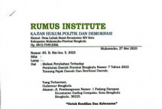 Rumus Institut: Gub yang Terkenal Pro Rakyat Tidak Menjalankan Kebijakan yang Beratkan Rakyat