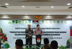 Hadiri Rakor Penguatan Sinergi Kolaborasi KPK, Bupati BU Tegaskan Komitmen Pemda Cegah Korupsi