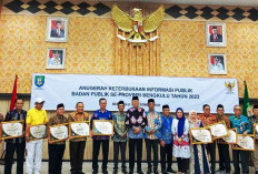 Komisi Informasi Provinsi Bengkulu Menggelar Acara Anugerah Keterbukaan Informasi Publik Tahun 2023,  