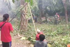 Koramil 423-03 Lais Gelar Karya Bakti di Lokasi Objek Wisata Air Terjun Talang Diwo