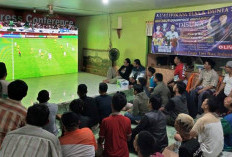 Nonton Bareng Indonesia vs Australia di Posko DISUKA Meriah dan Penuh Kebersamaan