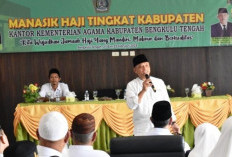 94 Calon Jemaah Haji Bengkulu Tengah Ikut Laksanakan Manasik Ibadah Haji