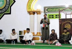 Wabup Arie Safari Ramadan di Masjid  Jamik Nurul Huda Kecamatan Ulok Kupai