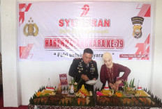 Kapolres Kaur Potong Tumpeng Bhayangkara Ke - 79, Tanda Syukur Dalam Menciptakan Kamtibmas
