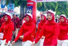 Jelang HUT ke -79 RI, 61 Regu Gerak Jalan Indah Warnai Kota Arga Makmur