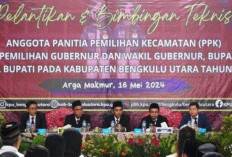95 PPK di Bengkulu Utara Untuk Pilkada 2024 Dilantik