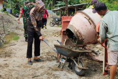Titik Nol Rabat Beton Jalan Desa Air Long, Untuk Mendukung Peningkatan Infrastruktur dan Perekonomian