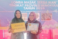 TP PKK Seluma Raih Juara 3 Lomba Masak Serba Ikan se- Provinsi Bengkulu