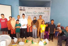 Kemenag BS Salurkan 100 Paket Sembako, Dalam Program Lebaran Anak Yatim