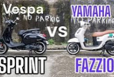 Vespa Sprint vs Yamaha Fazzio: Skuter Bergaya dengan Fitur Moderen