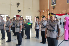 Upacara Serah Terima Jabatan dan Pisah Sambut PJU Polres Kaur 