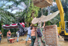 Pembangunan Tugu Prasasti TMMD Ke- 124 Kodim 0408/BS Hampir Rampung