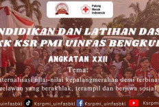 Comingsoon Pendidikan dan Latihan Dasar Lapangan UKK KSR PMI UINFAS Bengkulu Angkatan XXII