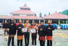 Tampilkan Tari Tabut Kreasi, MTs Negeri 1 Kota Bengkulu Raih Kontingen Teranggun