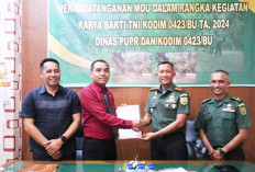 Sinergitas Dimulainya Karya Bakti TMMD 2024, Pemkab BU Lakukan Penandatanganan MoU Bersama Kodim 0423/BU