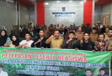 Bupati Mian Lepas 61 Orang Penerima Beasiswa SDM Kelapa Sawit