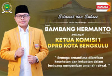 Terpilih Lagi, Bambang Hermanto Pimpin Komisi 1 DPRD Kota Bengkulu