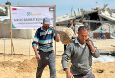 Pembangunan Masjid Darurat di Gaza Palestina Oleh BSI Maslahat