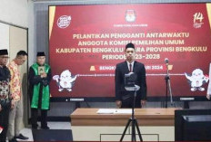 Dilantik KPU RI, Ervan Gustian Resmi  Jabat Anggota KPU Bengkulu Utara