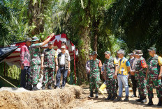 Pastikan Kegiatan TMMD Berjalan Lancar,Tim Wasev Mabesad Tinjau Lokasi TMMD Ke-124 