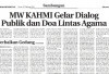 MW KAHMI Gelar Dialog Publik dan Doa Lintas Agama